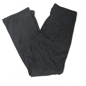 American Eagle Outfitters Black‎ High Rise Suede Flare Pants with back pockets